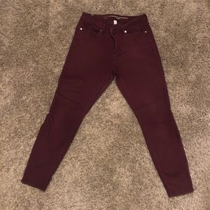 LC Lauren Conrad maroon jegging